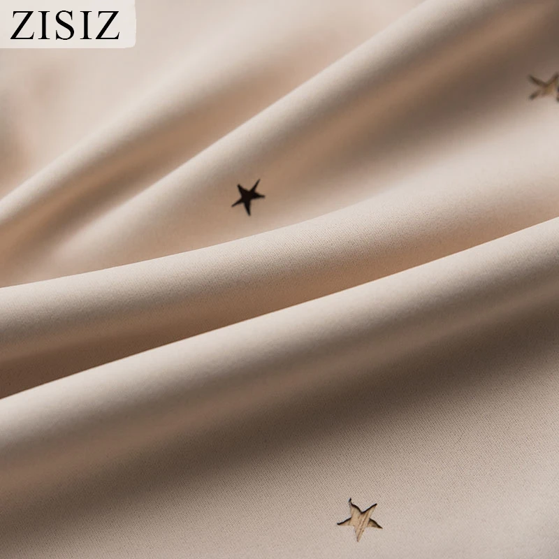 ZISIZ современные блестящие звезды Детские затемненные шторы для детей мальчиков и