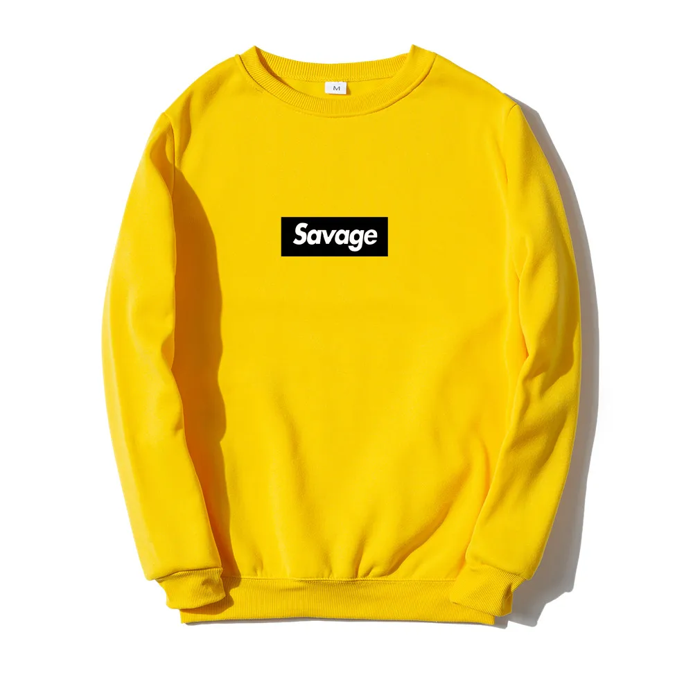 Sudadera con de letras Savage para Hombre y mujer, de calle masculina, estilo Hip Hop, otoño e invierno, Jersey sudaderas con capucha| con capucha y - AliExpress