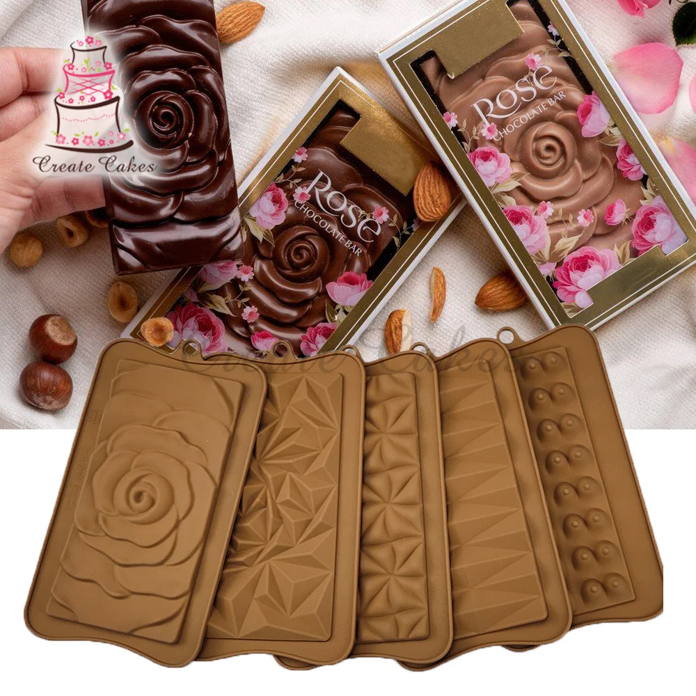 

Силиконовая форма для шоколада в виде цветка, инструменты для выпечки, антипригарная силиконовая форма для торта, желейные конфеты, 3D формы «сделай сам», кухонная утварь