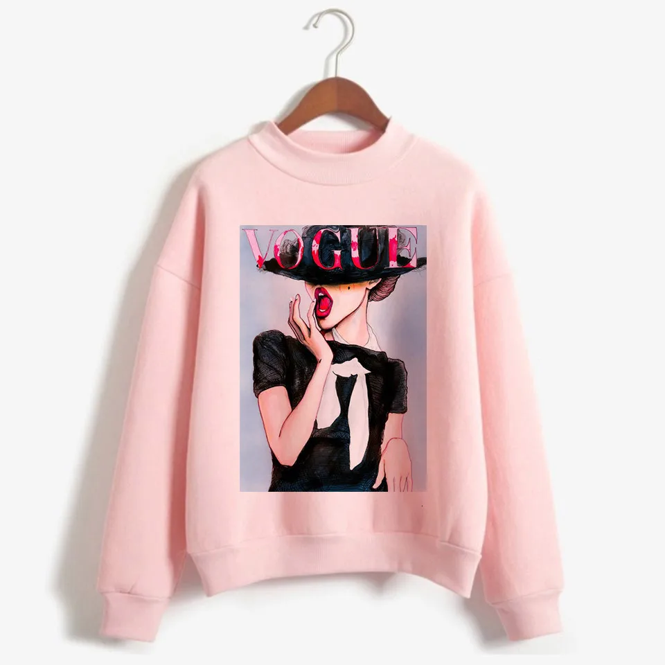 Vogue толстовки для женщин ulzzang эстетическое kawaii Толстовка Женский корейский стиль Tumblr гранж негабаритных Уличная С Капюшоном - Цвет: p2226-9
