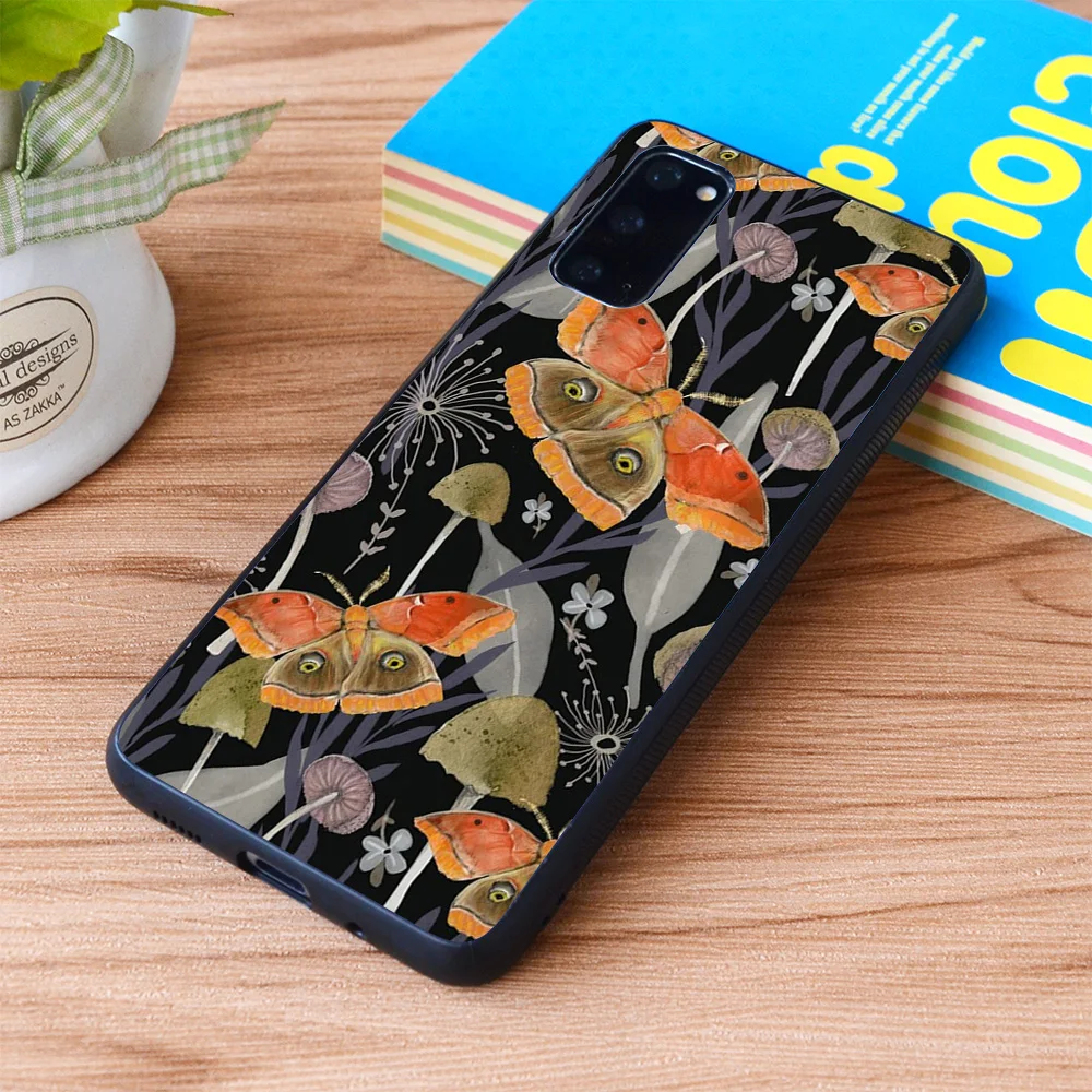 For Samsung Galaxy Midnight Moth Soft TPU border Case | Мобильные телефоны и аксессуары