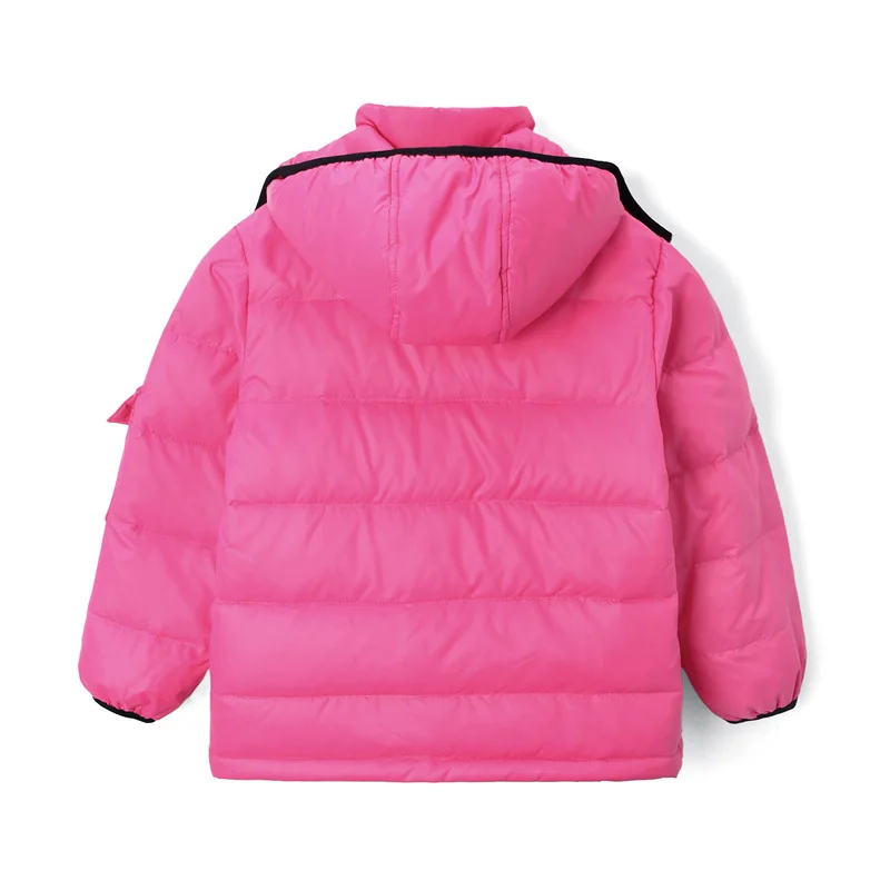 CHILDREN'S down Jacket Coat plus Velvet Raincoat Jacket Autumn And Winter BOY'S Thick-Outdoor Clothing Baby down Feather Cotton