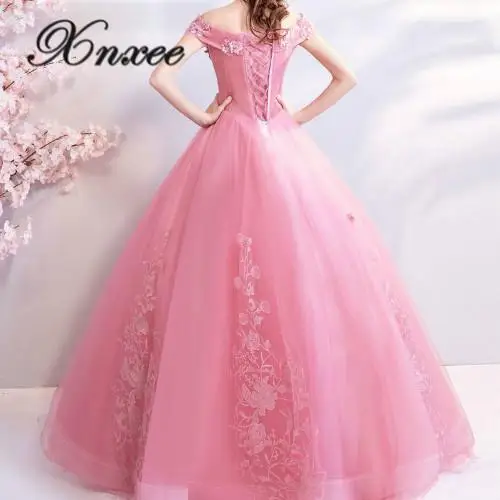 Xnxee/платья с открытыми плечами; длинное милое платье; vestido de noiva