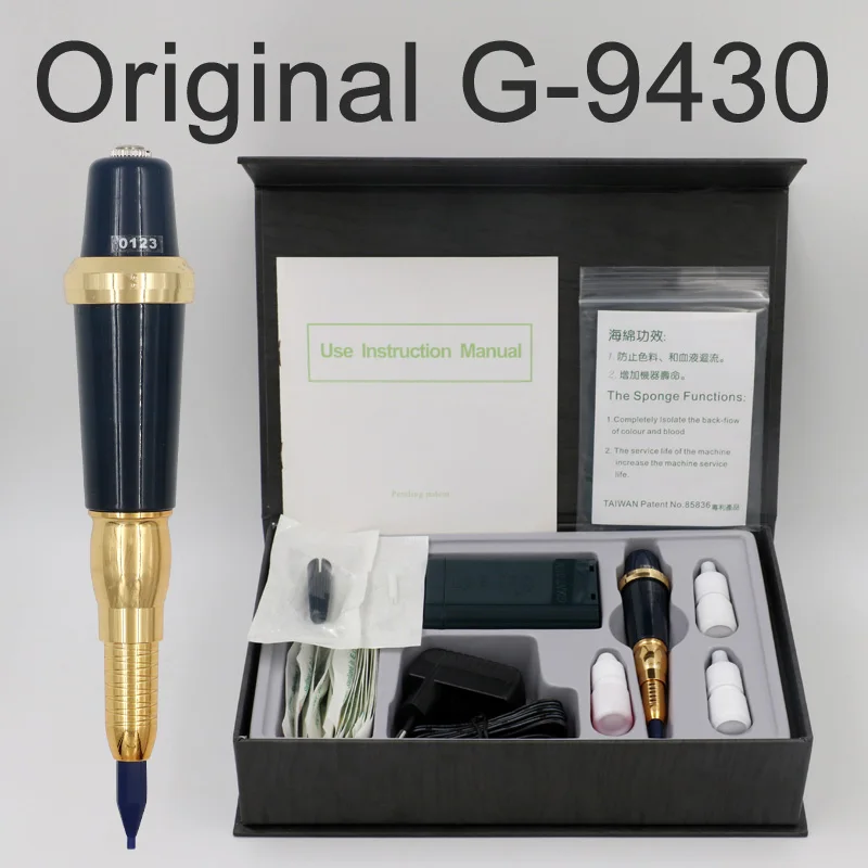 G-9430 EU plug Профессиональный тайваньский огромное солнце G-9430 бровей насадка для татуировочной машины для перманентного макияжа одноцветное навсегда составляют комплект - Цвет: G-9430 EU plug