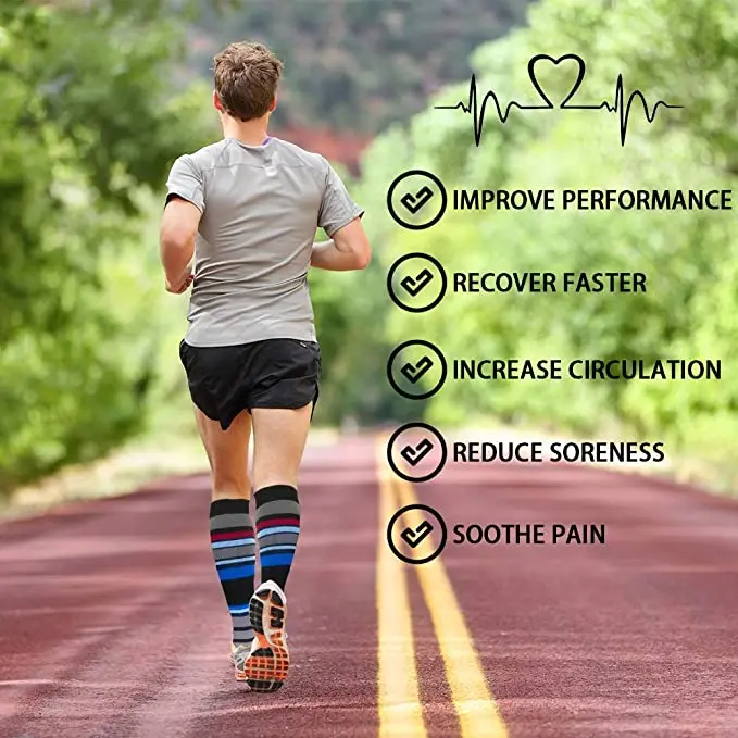 Чулки компрессионные унисекс подходят для медсестер врачей учителей отеков