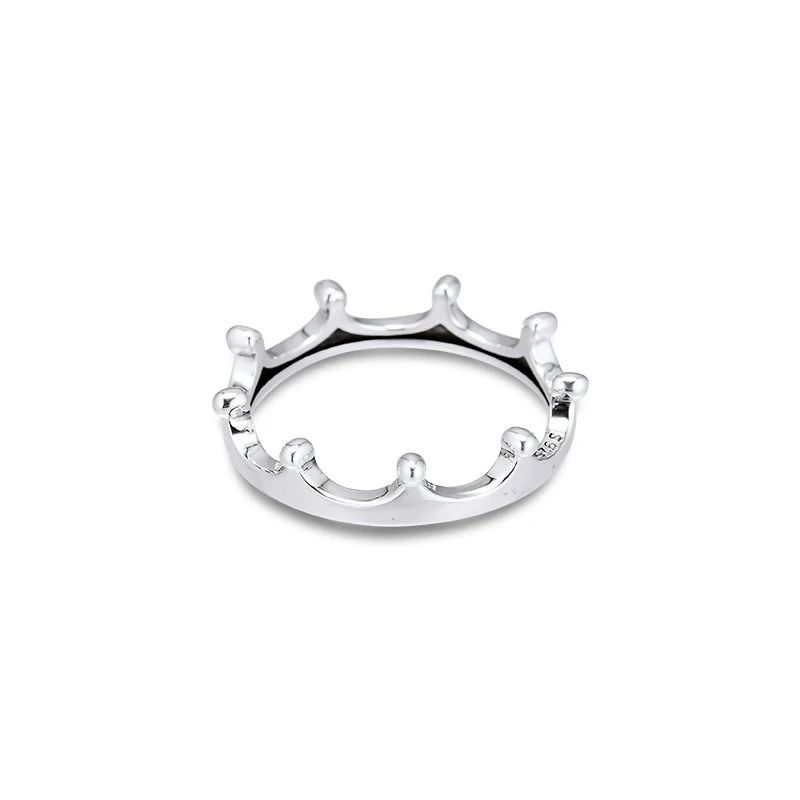 CKK кольцо полированная Корона Кольца для мужчин и женщин Anillos Mujer Стерлинговое Серебро Bague plata 925 Para ювелирные изделия для свадьбы помолвки