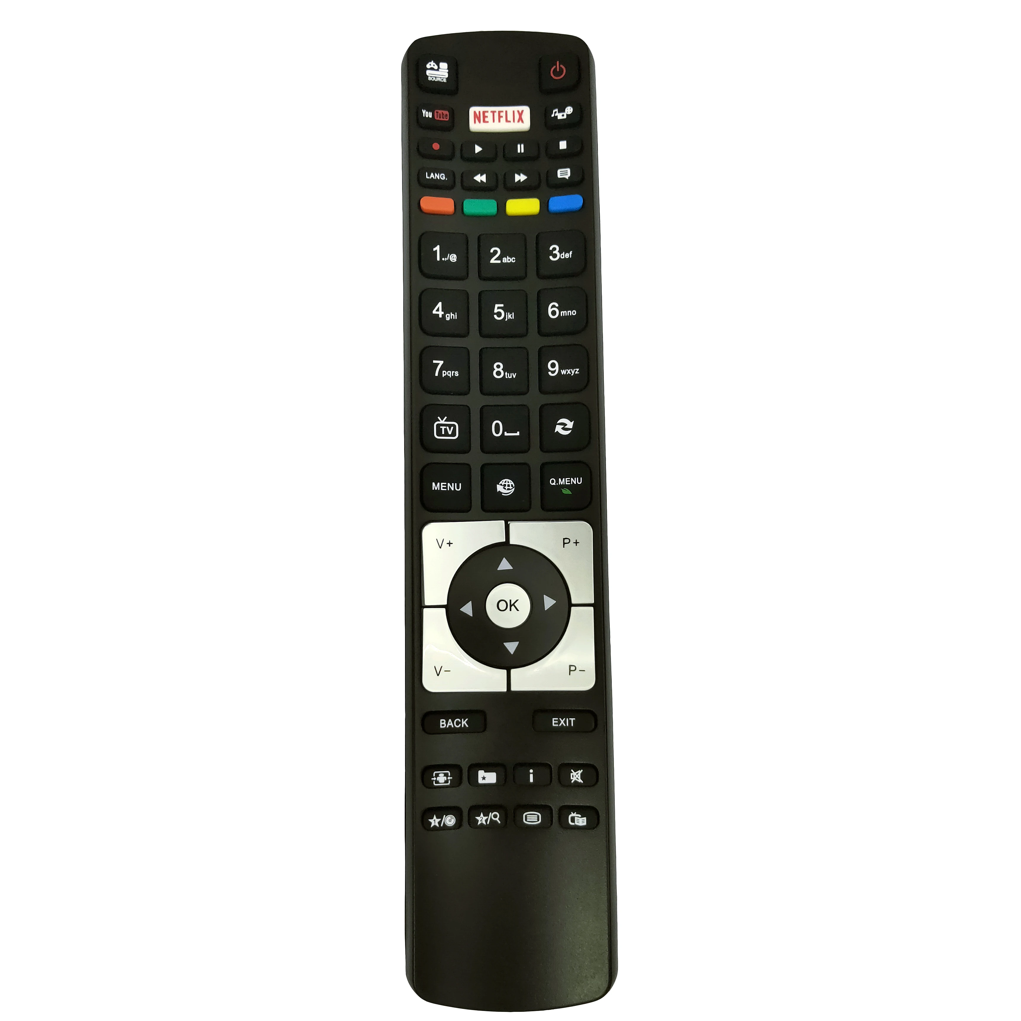 

NEW Replacement for Telefunken TV Remote control RC5118 with NETFLIX Fernbedienung