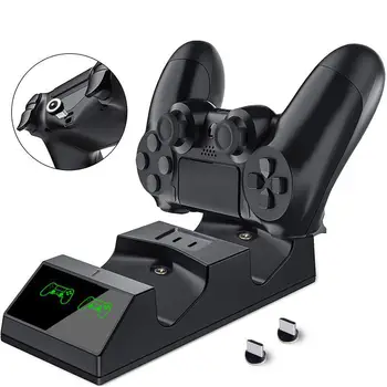 

Charger Station For PS4 Controller Dual Wireless Magnetic Charging Dock For Dualshock PS4/Slim/Pro Controller