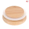 1pcs Bamboo Lids Reusable Mason Jar Canning Caps Non Leakage Silicone Sealing Wooden Covers Drinking Jar Supplies ► Photo 3/6