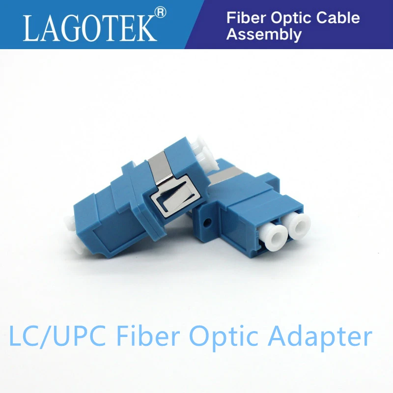 25/50/100/200Pcs LC UPC Duplex single-mode Fiber optic Adapter LC Optical fiber coupler LC UPC Fiber flange LC connector