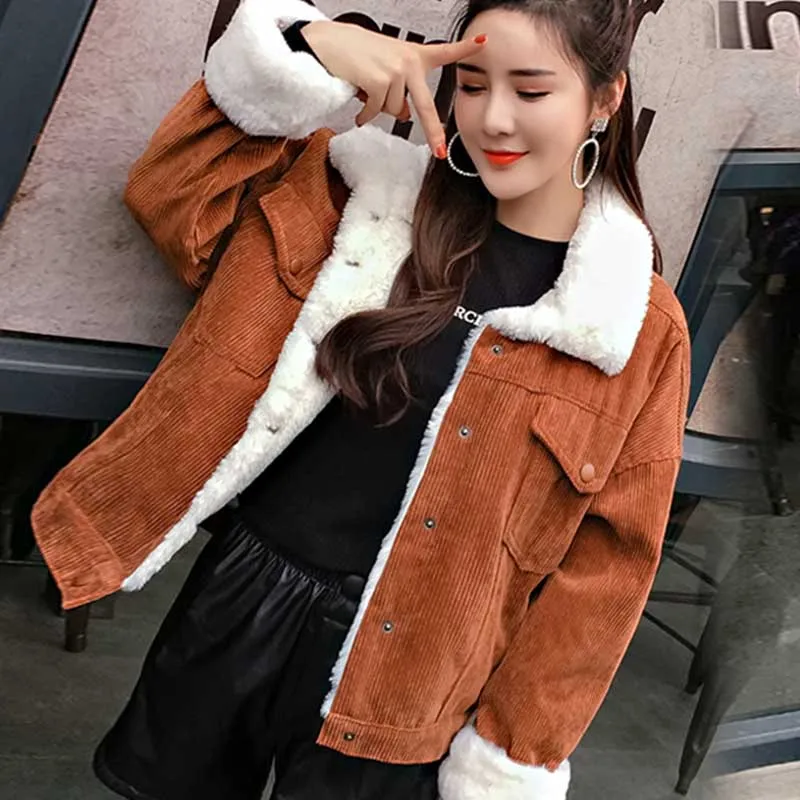 womens faux fur lined coat