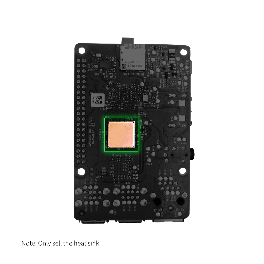 Raspberry Pi теплоотвод Модель B алюминиевый теплоотвод и RPI охлаждение с клейкой лентой