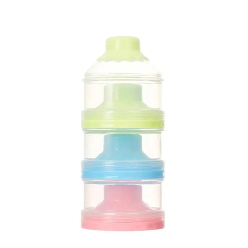 Воронка для грудного вскармливания, молочный порошок, контейнер для бутылочек с 3 ячейками - Цвет: A-04