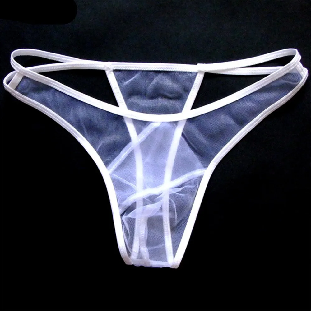 Men's Seamless Transparent Thin Mesh Sexy Thongs Underwear, Temptation  Hollow Breathable Light Briefs G-strings - Temu Germany