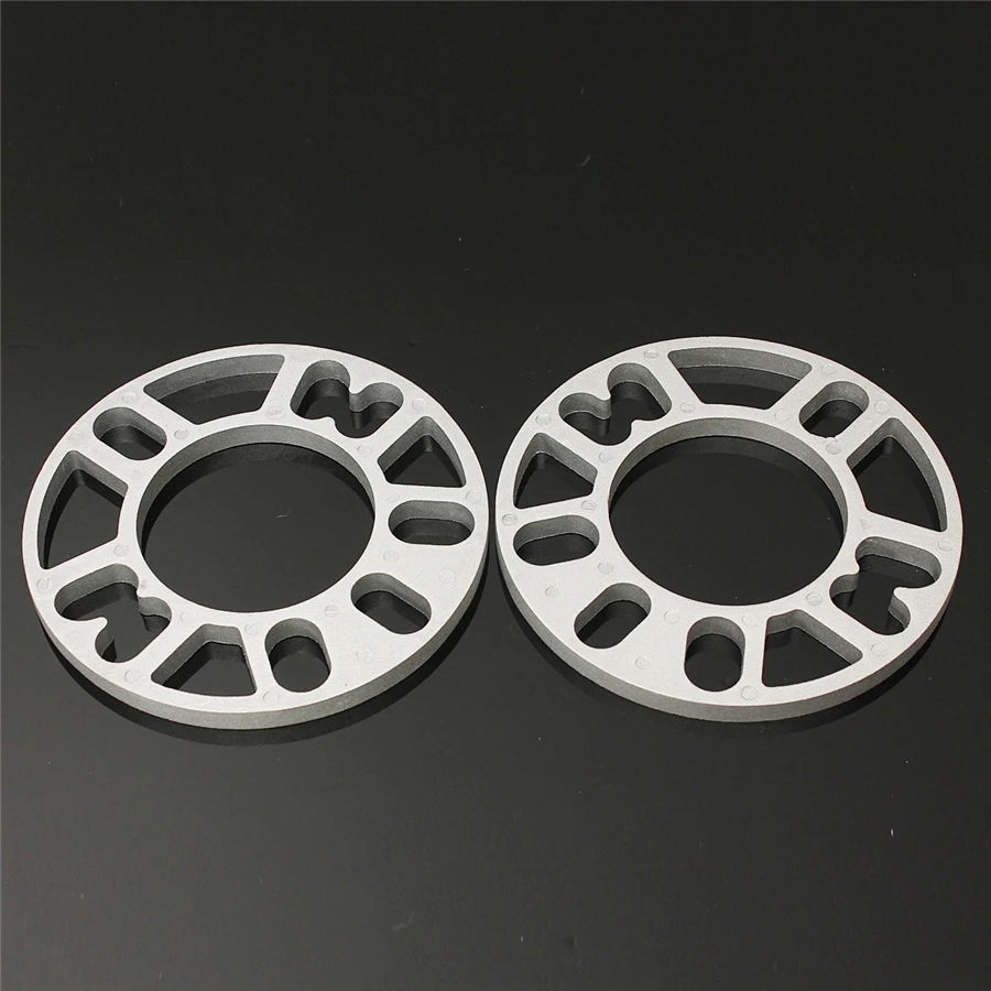 2x 10mm Alloy Aluminum Wheel Spacers Shims Spacer Universal 4 And 5