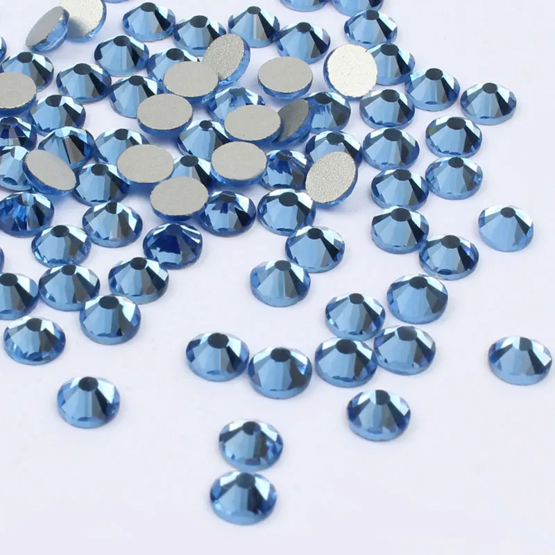 

Светильник-голубой синий 3D дизайн ногтей без горячей фиксации Стразы для искусственного клея на стеклянных бриллиантах DIY Свадьба 1505
