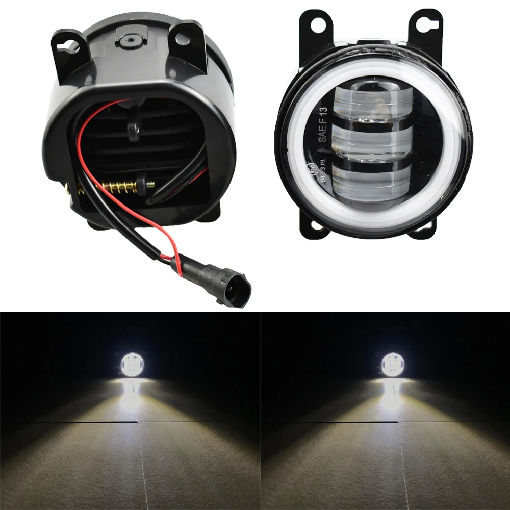 

2pcs LED Fog Light Car Front DRL Fog Lamp For Mitsubishi Pajero Outlander Triton L200 Galant Colt Eclipse RVR Endeavo