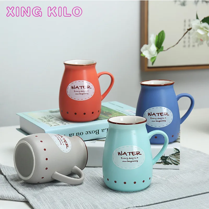 XING KILO керамическая кружка с логотипом на заказ,, чашка для молока с надписью, подарок для деятельности, чашка для кофе на заказ, практичная чашка для воды с узором
