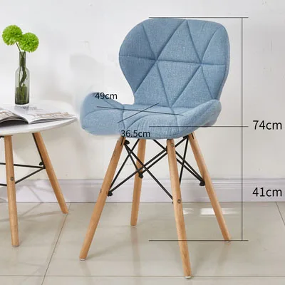 Dining Chairs Study Dining Room Back Chair Home Simple American Retro Butterfly Chairs Nordic Living Room Dining Chair Sillas Cloth