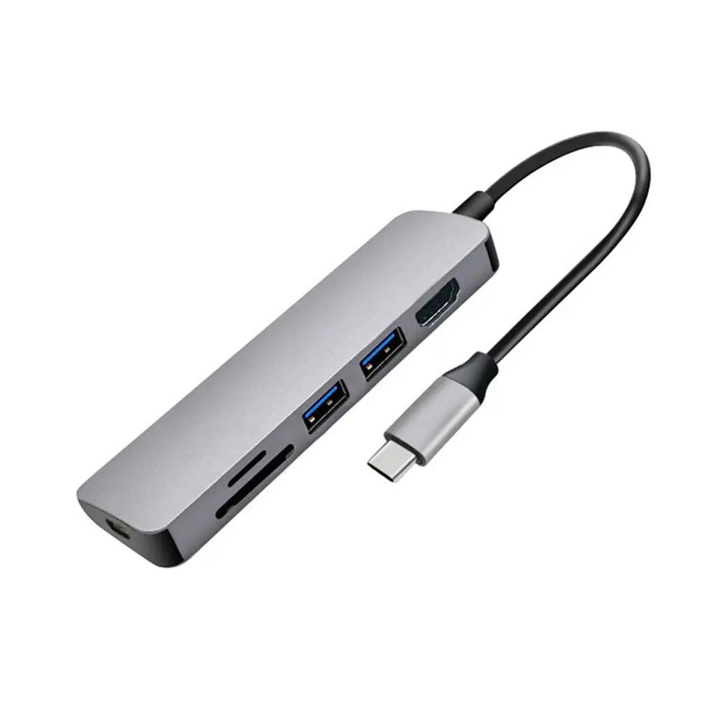 С 2 USB 3,0 usb-хаб USB 3,0 Многофункциональный кард-ридер тип-c до USB3.0+ USB2.0+ TF type C PD адаптер зарядный USB-C концентратор