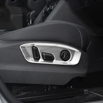 

Lsrtw2017 Stainless Steel Car Seat Button Adjust Panel for Volkswagen Atlas Teramont Vw 2017 2018 2019 2020 Accessories Auto