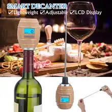Электрический разлив вина с ЖК-дисплеем вино Pourer Кухня Бар инструменты умный кислородный винный декантерный насос аэратор в форме бочки
