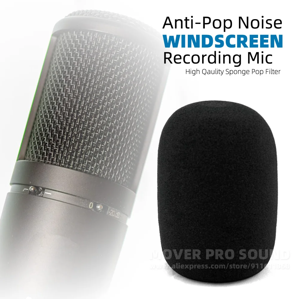 Parabrezza Mic Cover Spugna Per Akg Perception 120 220 420 820 P120 P220 P420 P820 Microfono Anti Pop Filtro Parabrezza Schermo