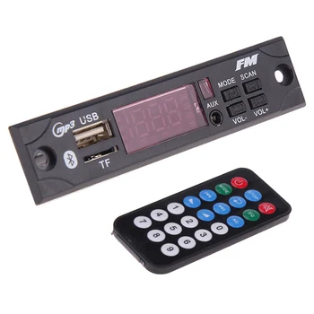 

Forskrto Micro USB Power Supply TF FM Radio MP3 Player Decoder Board 12V Audio Module With Remote Control for Car Music