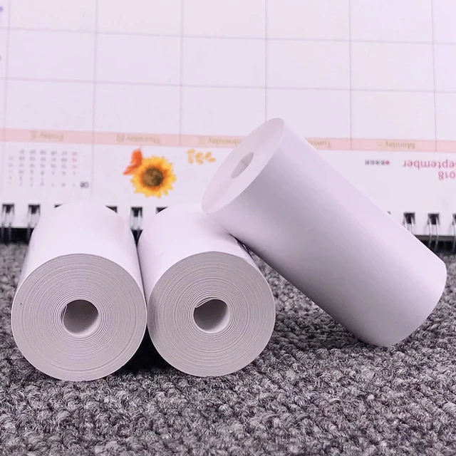 3 /6 /9 /15 /21Pcs Portable Printable Sticker Paper Roll Direct Thermal Paper With Self-adhesive For A6 Pocket Thermal Printer 4