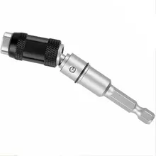 

Magnetic Screw Drill Tip Adjustable Change Pivot Screwdriver Bit Holder with Locking Pivot and Quick Swivel Hex Bit Holder