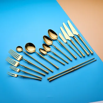 

6PCS Stainless Steel Forks Knives Kitchen Accessories Meal Dessert Fruit Tea Dinner Fork Steak Knife Dinnerware Cutlery ZL386