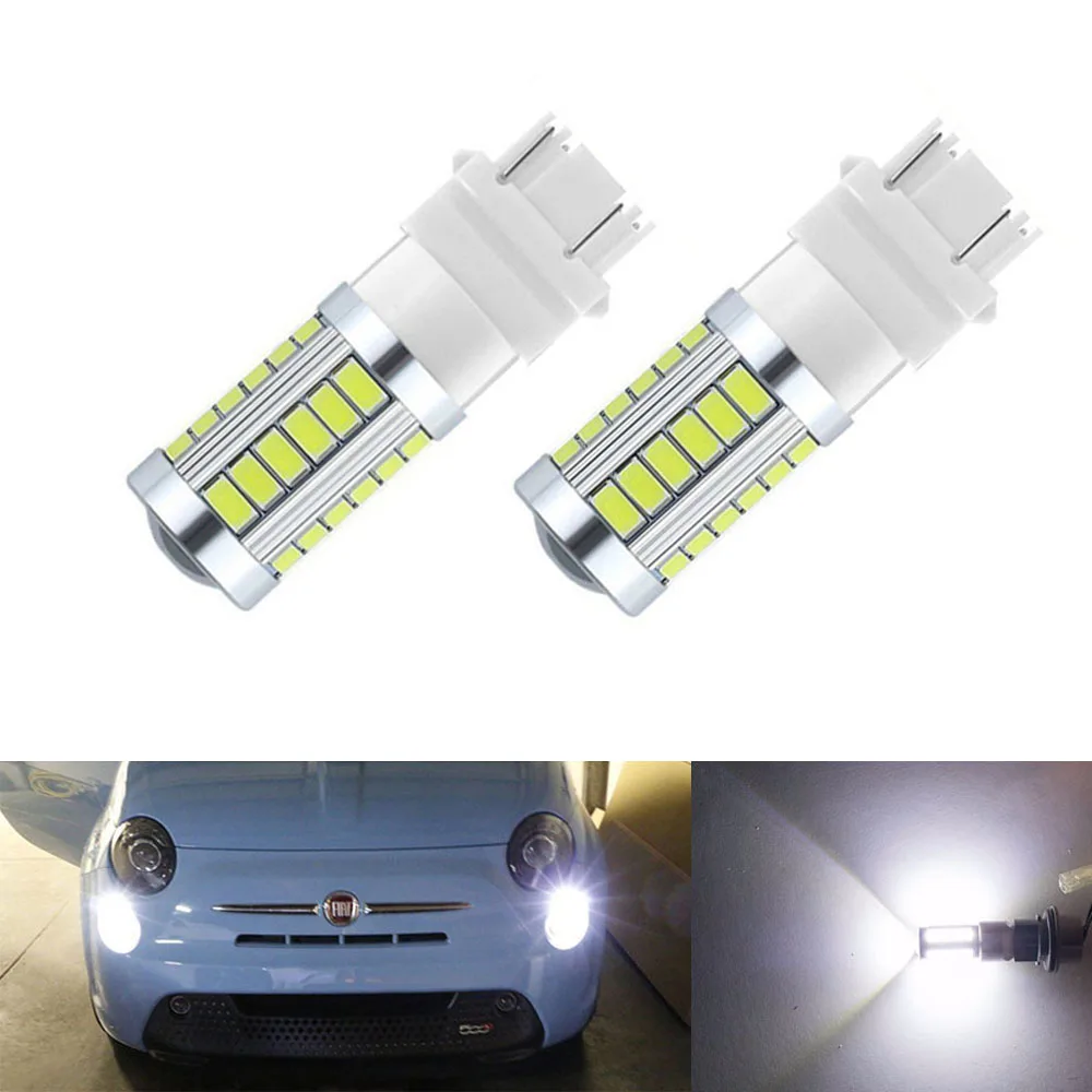 Автомобильная светодиодная мигающая лампа T25 3157 P27/7W 5630 5730 33SMD 12 В для стоп сигнала