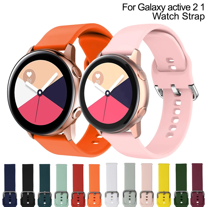 New Strap For Samsung Galaxy Watch Active 2 40 44mm 3 Gear sport wrist bracelet Replacement watchband 20mm Watch strap  band