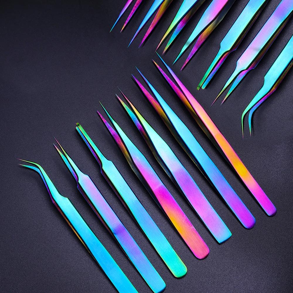 

Stainless Steel Tweezers Volume Eyelashes Extensions Eyebrow Tweezers Curved Straight Nail Clipper Nipper Makeup Tools TRNB01-07