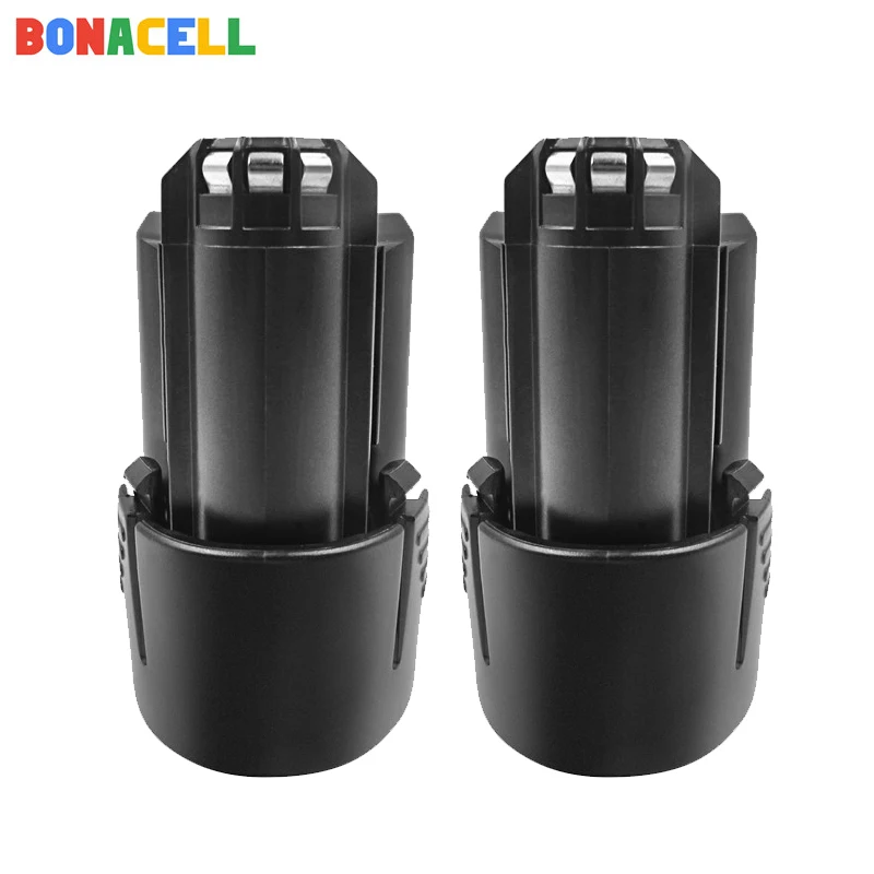 Bonacell 2 шт. аккумуляторная батарея 12V li ion BAT411 Перезаряжаемые Батарея для BOSCH BAT412A