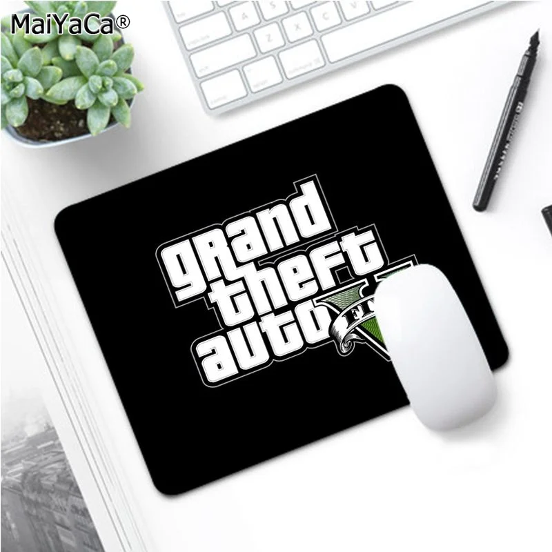 Not Lock Edge20x25cm Maiya GTA V Grand Theft Auto V коврики для мышки ноутбука коврик для мыши большой коврик для мыши клавиатуры коврик - Цвет: Not Lock Edge20x25cm