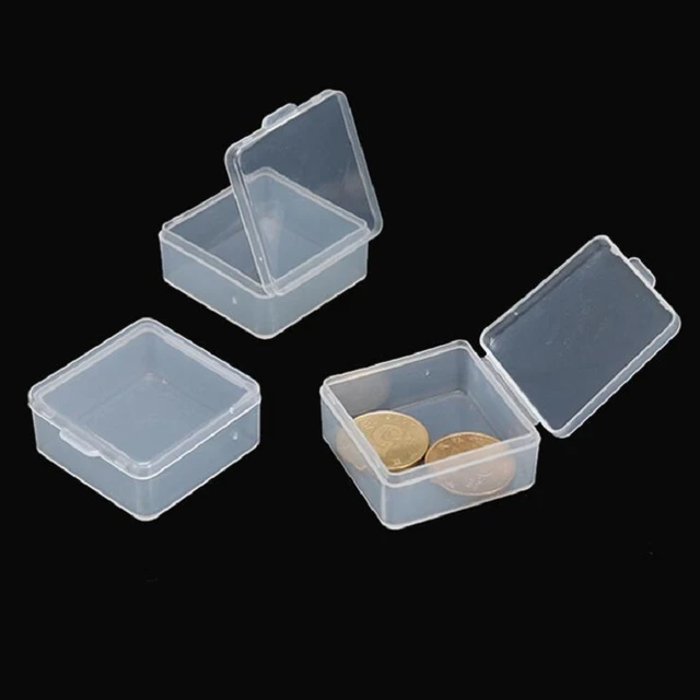 Small Plastic Transparent With Lid Collection Container Case Storage Box -  AliExpress