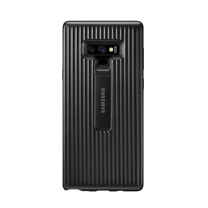 Note9 для samsung Galaxy Note 9 чехол стоячий Защитный чехол подставка для мобильного телефона задний держатель чехол для Galaxy note 9 чехол - Цвет: Черный