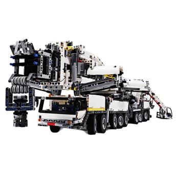 

High Quality 7692pcs MOC High Level Small Particles Assembly Building Block Crane Model Kit Boys Men Birthday Gifts 2019