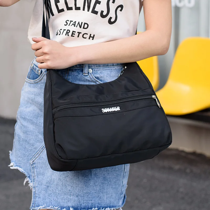 

2019 WOMEN'S Bag New Style Fresh Fashion Nylon Bag Casual Light And Practical Anti-Spillage Crossbody Bag