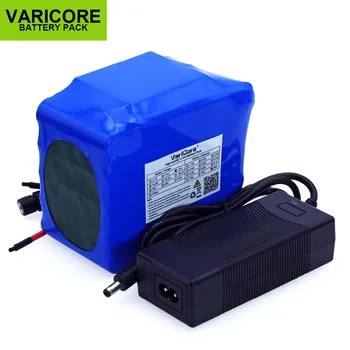 

VariCore 12v 20Ah high power 100A discharge battery BMS protection 4-wire output 500w 800w 18650 battery + 12.6v 3A charger