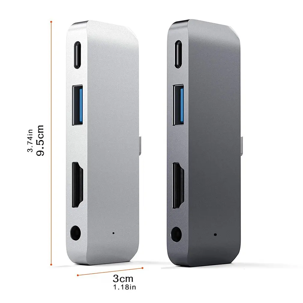 Usb C Hub Adapter With Usb C Type C Pd Charging 4K Hdmi Usb 3 0 3 5Mm Headphones Extend Dock Hub Docking Station