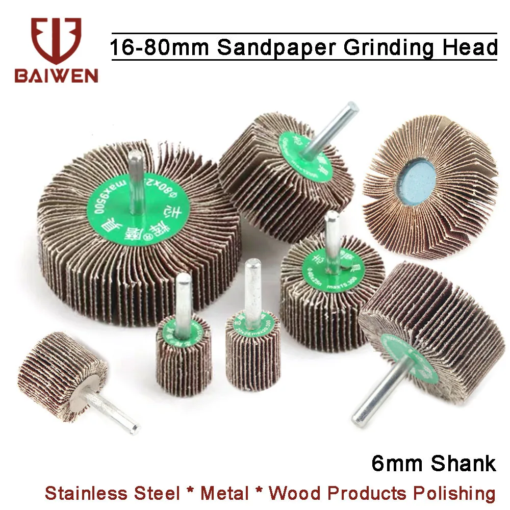 1Pc Sandpaper Grinding Flap Wheel Discs Polishing Grinding Accessories Tool Buffing Wheels For Dremel Rotary Tools Grit60/80/120 1Pc Sandpaper Grinding Flap Wheel Discs Polishing Grinding Accessories Tool Buffing Wheels For Dremel Rotary Tools Grit60/80/120