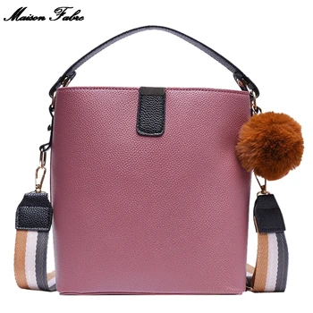 

Maison Fabre 2019 New Fashion Women's Solid Color Large Capacity Leather Shoulder Bag Handbag Mobile Phone Bag
