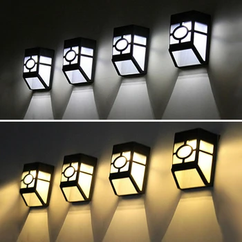 

LED Solar Wall Mount LED Light Outdoor Garden Path Landscape Fence Yard Wall Lamp Street Deck Pathway Sunlight Power Lighting