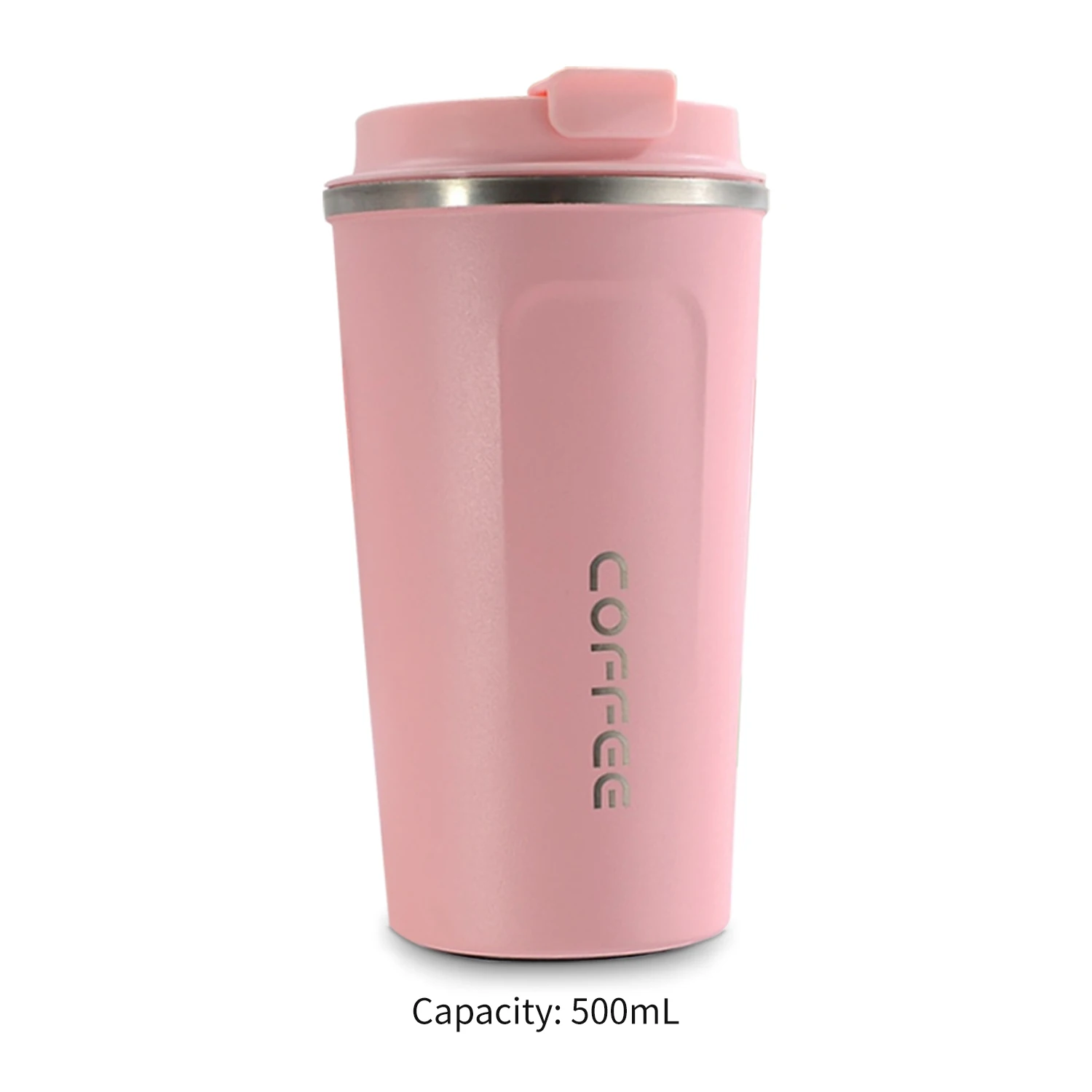 500ml Travel Portable Hot Water Bottle Coffee Mug Milk Mixing Mug Stainless Steel Thermal Cup Insulated Cup Leak Proof