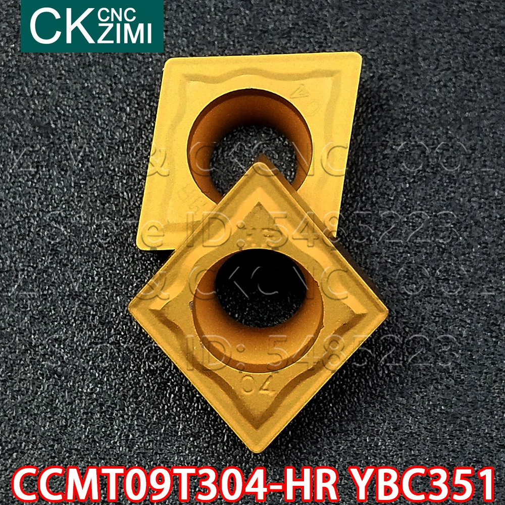 

CCMT09T304-HR YBC351 CCMT32.15-HR YBC351, карбидные вставки, резак, токарный станок, токарные инструменты CCMT, инструменты для стали