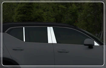 

For Volvo XC40 2018 2019 2020 Car Styling Window Pillar Decorative Cover Trim 8pcs Stainless Steel Auto Accessories
