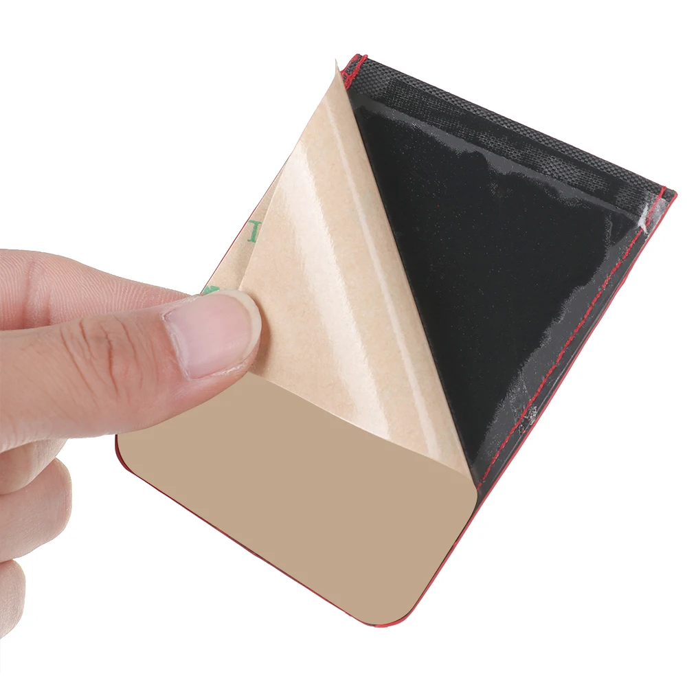 1PC PU Leather Sequins Cell phone Pocket Credit Card Holder For Phone Card Holder Sticker Adhesive Pouch Wallet Case
