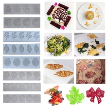 

Feather/Leaf/Butterfly/Honeycomb Design Lace Mat Fondant Cake Mold Sugar Craft Silicone Pad Cake Decorating Tools Bakeware